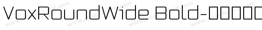 VoxRoundWide Bold字体转换